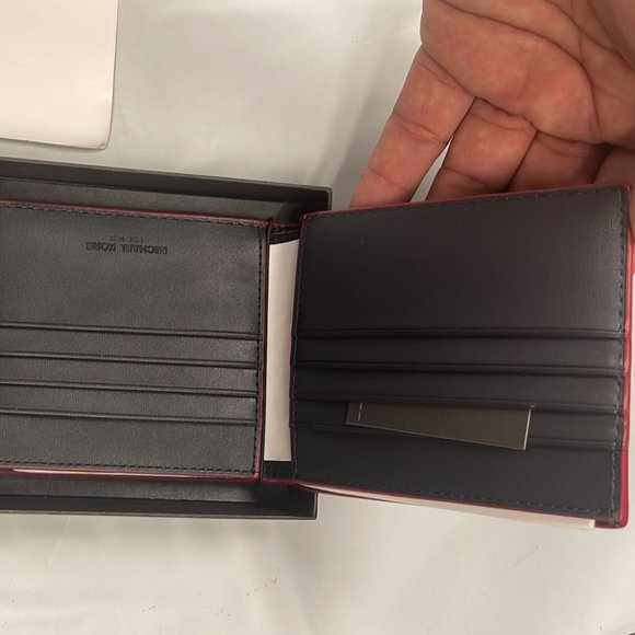 MICHAEL KORS MEN'S TALL CARD HOLDER WALLET SLIM BILLFORD LEATHER 36H9LGFF7L - Picture 7 of 9